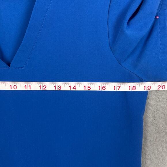 Figs Catarina One Pocket Scrub Top Royal Blue Size Small (FLAW) Healthcare - Picture 3 of 8